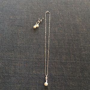 Cultured Pearl & Rhinestone Set